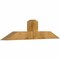 Ekena Millwork Portland Rough Sawn Timber Gable Bracket, Western Red Cedar, 60"W x 15"H x 6"D x 6"F, 6/12 Pitch GBW060X15X0606POR00RWR - alternate 3